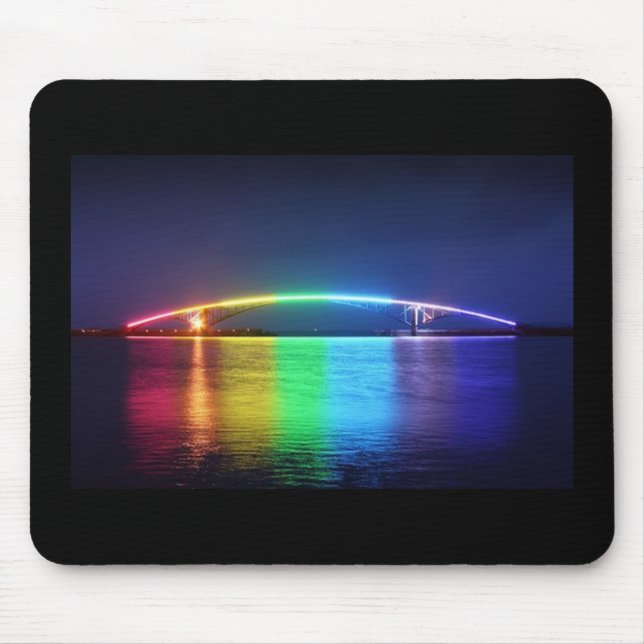 Alfombrilla De Ratón mousepad del puente del arco iris (Frente)