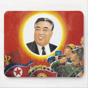 Alfombrilla De Ratón Mousepad del rojo de Kim Il Sung