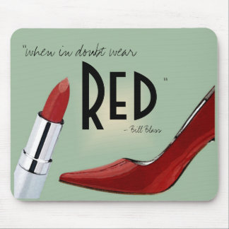 Alfombrilla De Ratón "Mousepad del ROJO del desgaste"