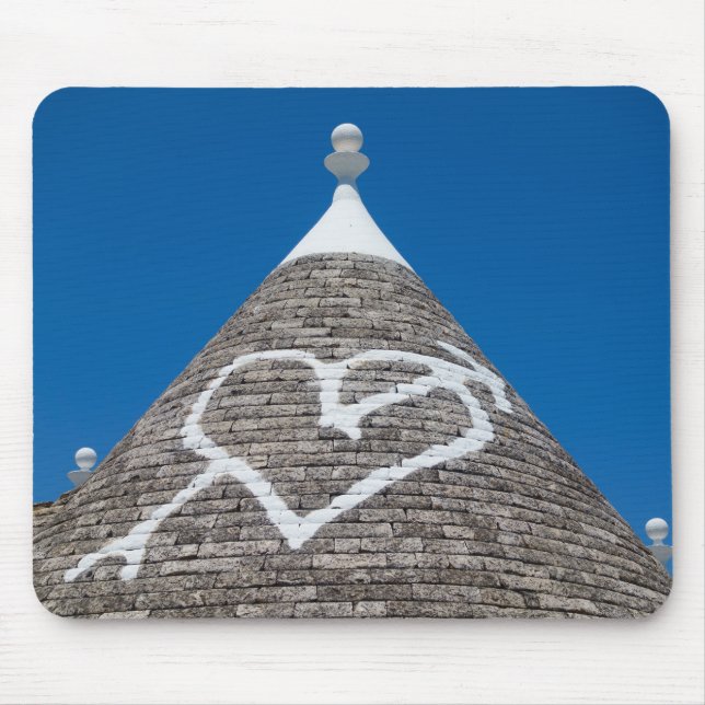 Alfombrilla De Ratón Mousepad del tejado de la casa de Trulli (Frente)