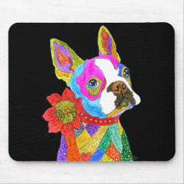 Alfombrilla De Ratón Mousepad del Terrier Boston, lindo y colorido