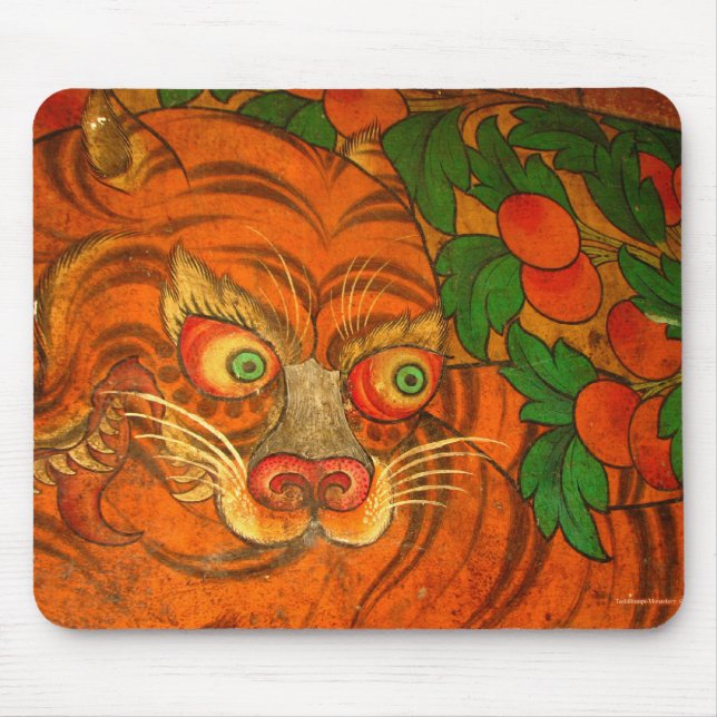 Alfombrilla De Ratón Mousepad del tigre que se agacha (Frente)