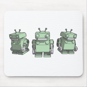 Alfombrilla De Ratón Mousepad del trío del robot