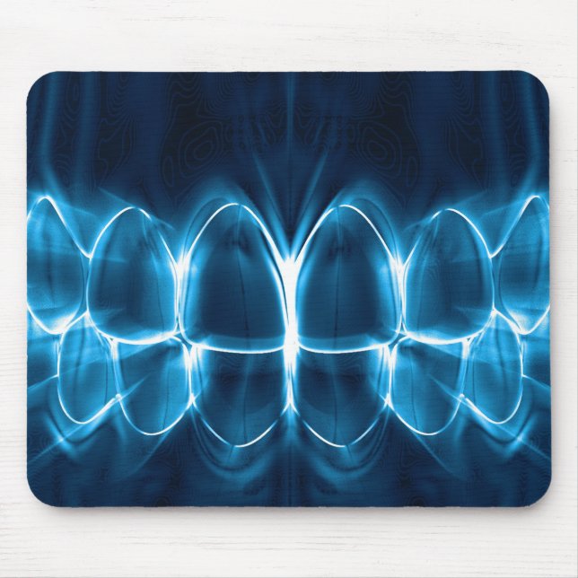 Alfombrilla De Ratón Mousepad Dentista Azul brillante (Frente)