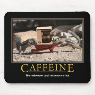 Alfombrilla De Ratón Mousepad desmotivacional: Cafeína
