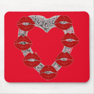 Alfombrilla De Ratón Mousepad Diamond Heart Kisses