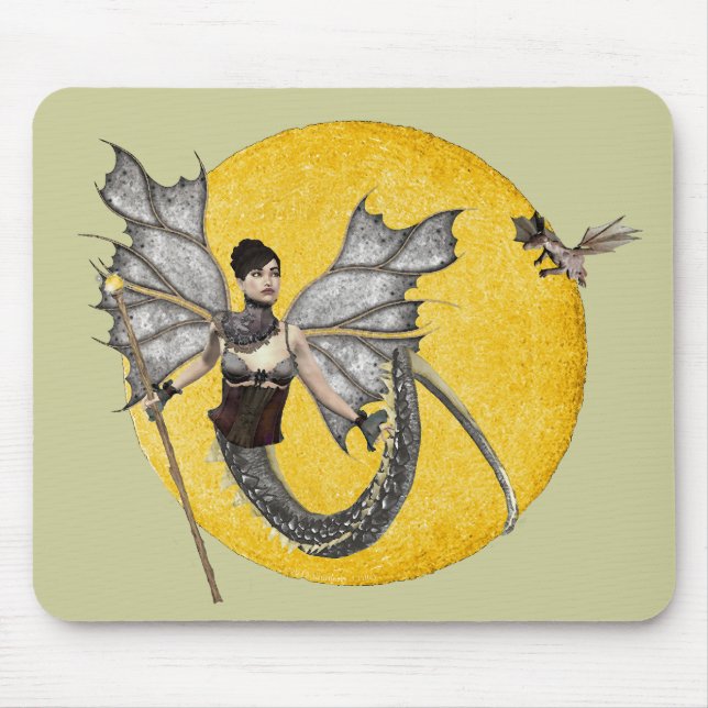 Alfombrilla De Ratón Mousepad, diosa del dragón (Frente)