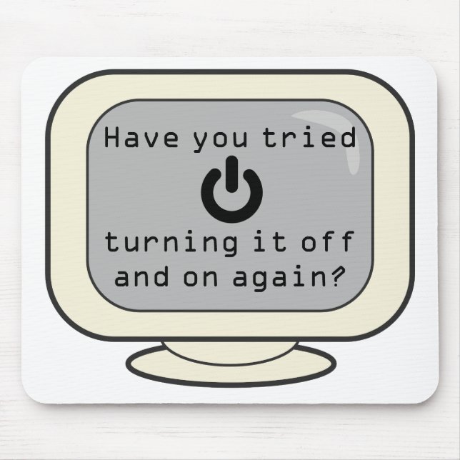 Alfombrilla De Ratón Mousepad divertido con símbolo del poder le tiene (Frente)