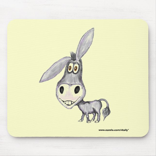 Alfombrilla De Ratón mousepad divertido del burro (Frente)