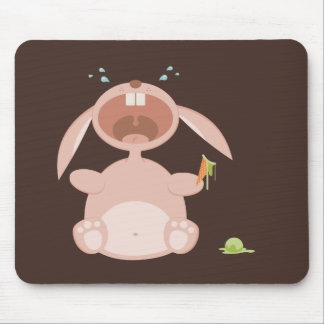 Alfombrilla De Ratón Mousepad divertido del conejito del dibujo animado