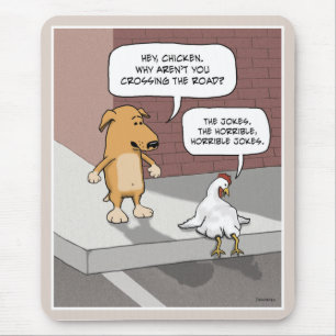 Alfombrilla De Ratón Mousepad divertido: Perro y pollo