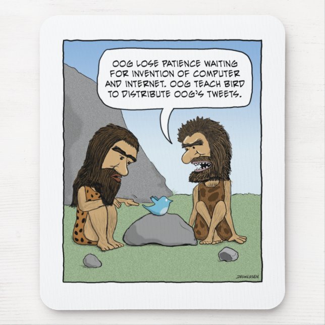 Alfombrilla De Ratón Mousepad divertido: Píos del hombre de las (Frente)