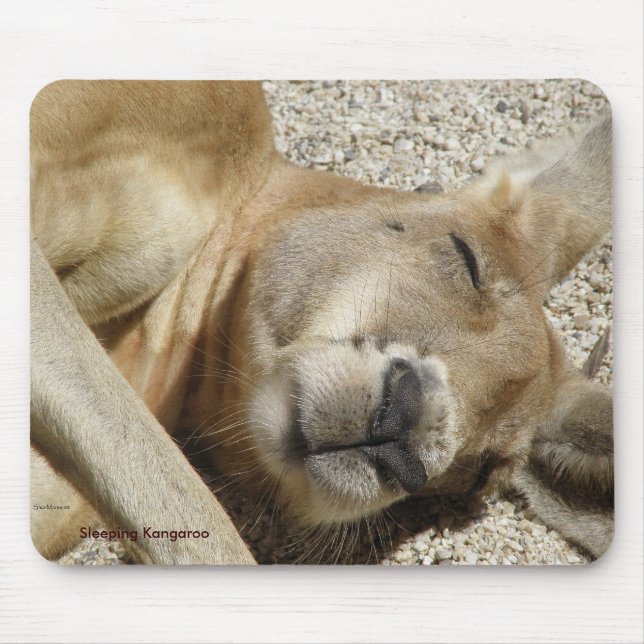 Alfombrilla De Ratón Mousepad Dleeping Kangaroo Photo Australia (Frente)