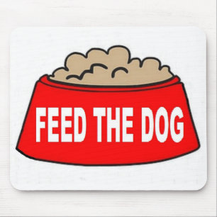 Alfombrilla De Ratón Mousepad Dog Food Bowl Red Alimenta Al Perro