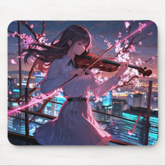 Alfombrilla De Ratón Mousepad, el Chica que toca el violín