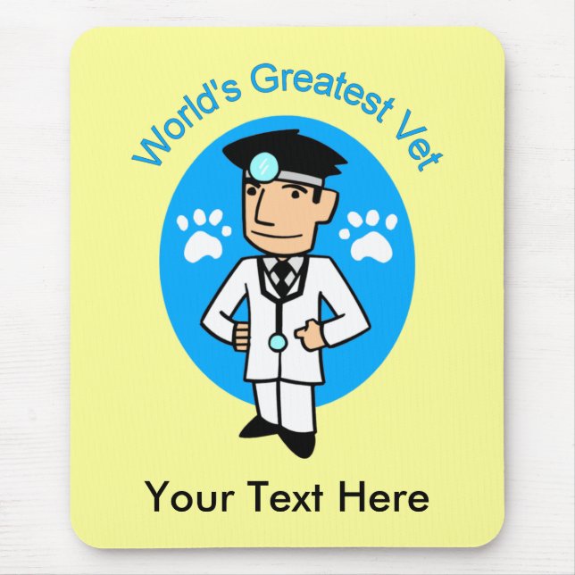 Alfombrilla De Ratón Mousepad, el mejor Personalizable veterinario del  (Frente)