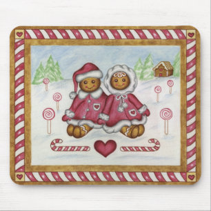 Alfombrilla De Ratón Mousepad, el niño Chica de Gingerbread