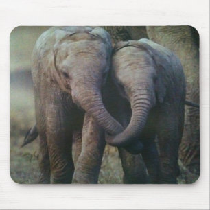 ALFOMBRILLA DE RATÓN MOUSEPAD ELEFANTE AMOR DE PAREJA