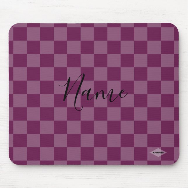 Alfombrilla De Ratón Mousepad en Raspberry Checker HAMbWG (Frente)