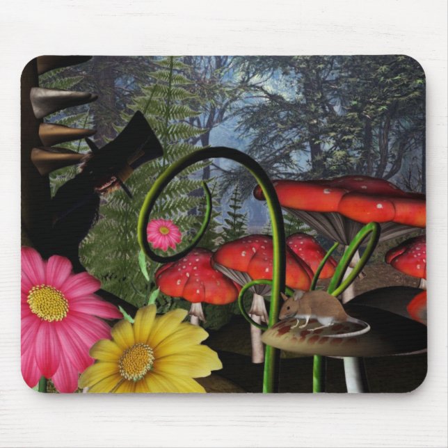 Alfombrilla De Ratón Mousepad enojado ocultado del sombrerero (Frente)