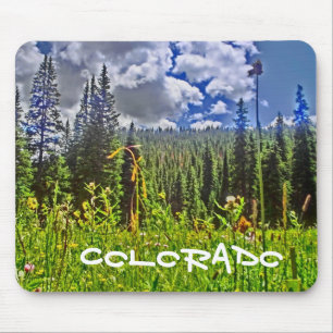 Alfombrilla De Ratón Mousepad escénico del bosque de Colorado