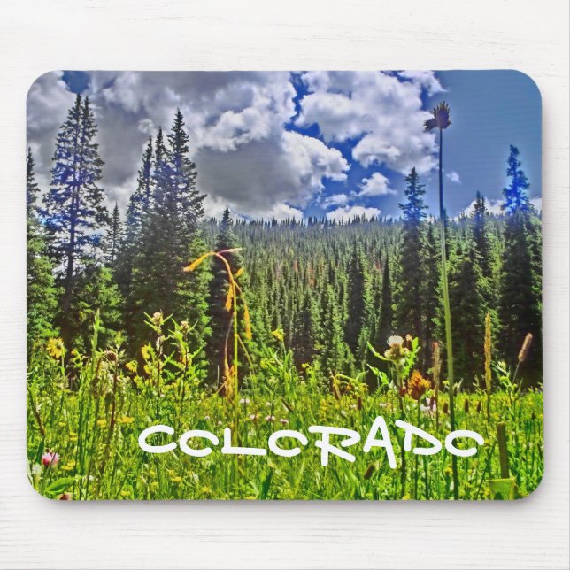 Alfombrilla De Ratón Mousepad escénico del bosque de Colorado (Frente)