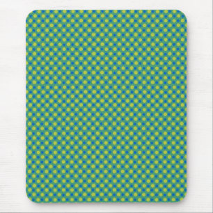 Alfombrilla De Ratón Mousepad esmeralda, puntos de polka azul y verde