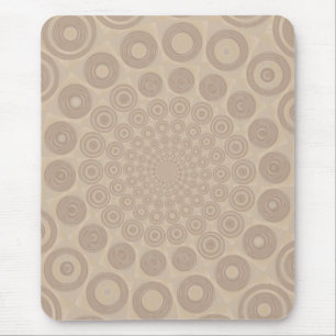 Alfombrilla De Ratón Mousepad espiral beige suave