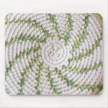 Mousepad - Espiral blanca y verde