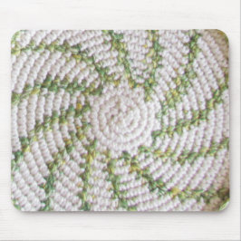Alfombrilla De Ratón Mousepad - Espiral blanca y verde