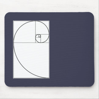 Alfombrilla De Ratón Mousepad espiral de Fibonacci