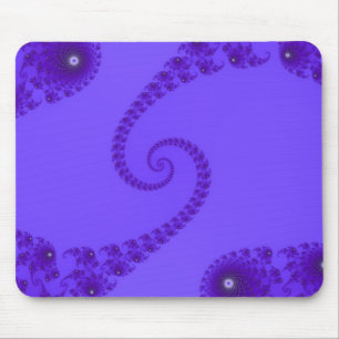Alfombrilla De Ratón Mousepad espiral doble púrpura azul