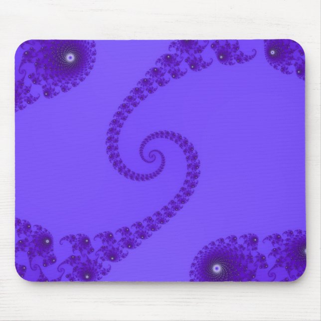 Alfombrilla De Ratón Mousepad espiral doble púrpura azul (Frente)