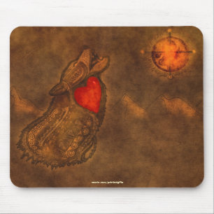 Alfombrilla De Ratón Mousepad estilo Art Nouveau de Wolf Ojibwe