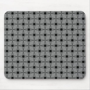 Alfombrilla De Ratón Mousepad Estrella con Punto Retro, Gris