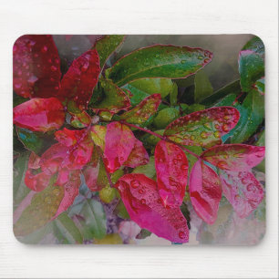Alfombrilla De Ratón Mousepad Evergreen Rama Roja de Otoño