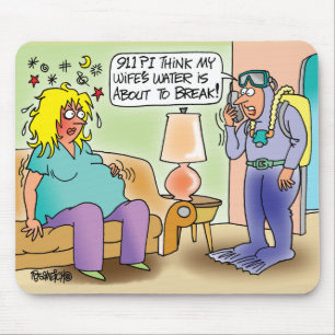 ALFOMBRILLA DE RATÓN MOUSEPAD EXTREMADAMENTE EMBARAZADA - MARIDO DEL