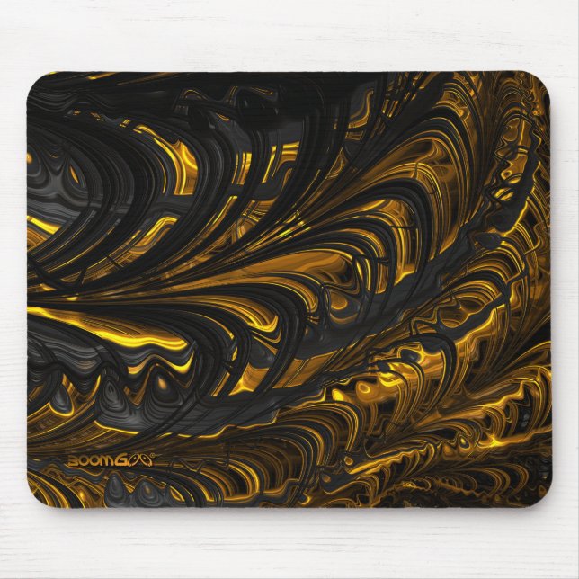 Alfombrilla De Ratón Mousepad - F1488 "Black Gold Flow" 1 (Frente)