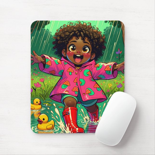 Alfombrilla De Ratón Mousepad feliz (Con ratón)