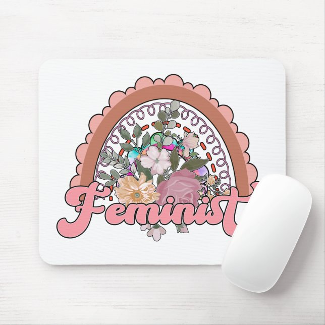 Alfombrilla De Ratón Mousepad feminista (Con ratón)