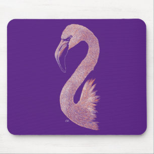 Alfombrilla De Ratón Mousepad Flamingo rosa