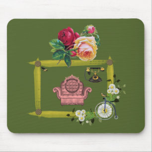 Alfombrilla De Ratón Mousepad Floral