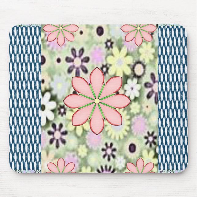 Alfombrilla De Ratón Mousepad Floral (Frente)