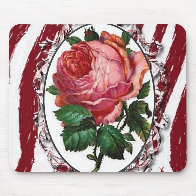 Alfombrilla De Ratón Mousepad Floral (Frente)