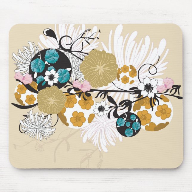 Alfombrilla De Ratón Mousepad floral (Frente)