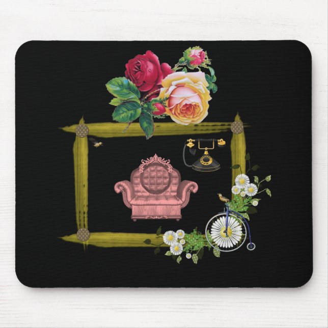 Alfombrilla De Ratón Mousepad Floral (Frente)