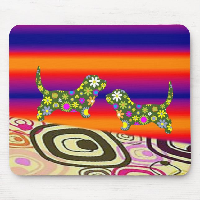 Alfombrilla De Ratón Mousepad Floral (Frente)