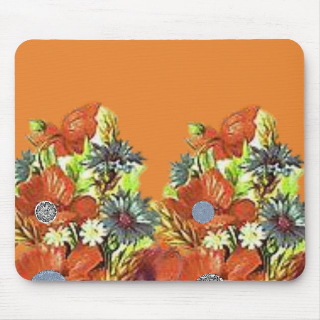 Alfombrilla De Ratón Mousepad Floral (Frente)