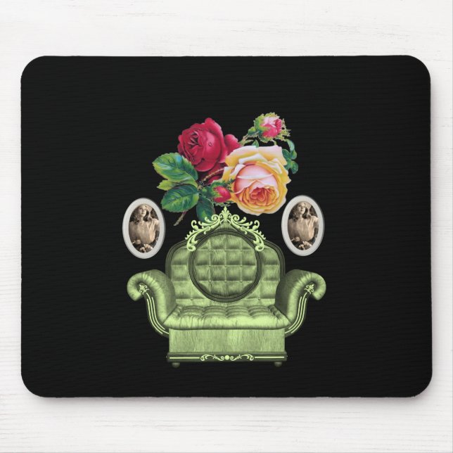 Alfombrilla De Ratón Mousepad Floral (Frente)