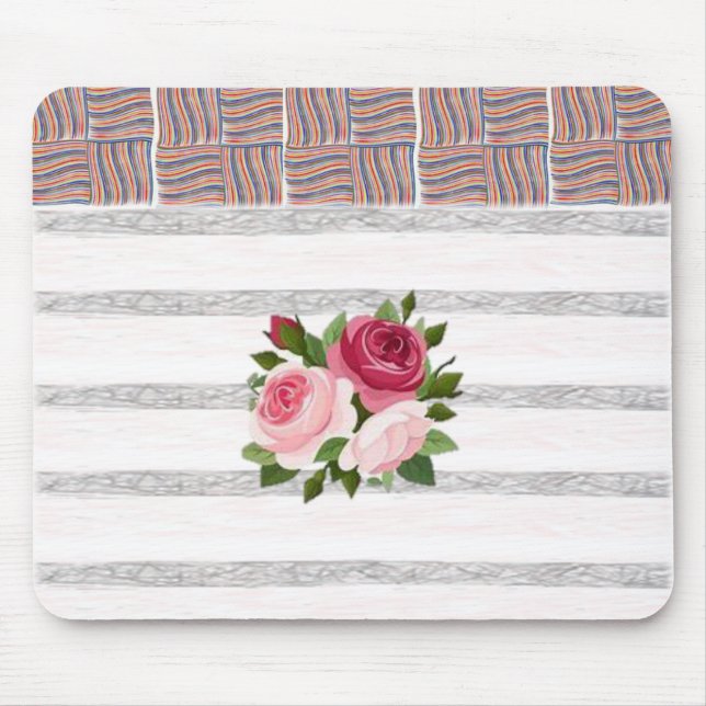 Alfombrilla De Ratón Mousepad Floral (Frente)